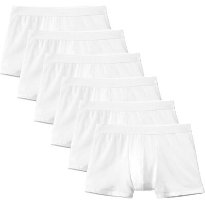 Calida, Herren, Unterhosen, Boxershort Casual Figurbetont New Boxer Natural Benefit 3P, Weiss, (6er Pack, S) Calida, Herren, Unterhosen, Boxershort Casual Figurbetont New Boxer Natural Benefit 3P, Weiss, (6er Pack, S)