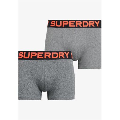 Superdry, Herren, Unterhosen, Boxershorts im 2er-Pack, Schwarz, Grau, (2er Pack, M) Superdry, Herren, Unterhosen, Boxershorts im 2er-Pack, Schwarz, Grau, (2er Pack, M)