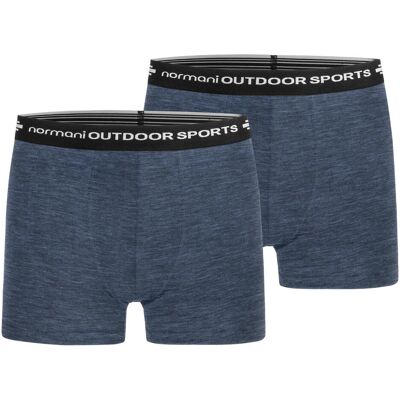 Normani, Herren, Unterhosen, 2er Pack Herren Merino Boxershorts Unterhose - 7692, Blau, (2er Pack, 6XL) Normani, Herren, Unterhosen, 2er Pack Herren Merino Boxershorts Unterhose - 7692, Blau, (2er Pack, 6XL)