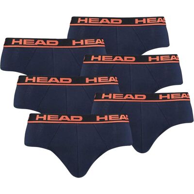 Head, Herren, Unterhosen, Slip Casual Stretch, Orange, Blau, (6er Pack, L) Head, Herren, Unterhosen, Slip Casual Stretch, Orange, Blau, (6er Pack, L)