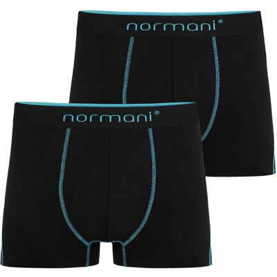 Normani, Herren, Unterhosen, 2 Herren Boxershorts Stanley, Türkis, (2er Pack, 52) Normani, Herren, Unterhosen, 2 Herren Boxershorts Stanley, Türkis, (2er Pack, 52)