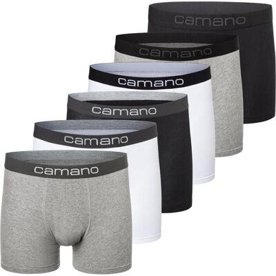 Camano, Herren, Unterhosen, Men comfort BCI cotton Boxershorts 6p in Box, Mehrfarbig, (6er Pack, XXL) Camano, Herren, Unterhosen, Men comfort BCI cotton Boxershorts 6p in Box, Mehrfarbig, (6er Pack, XXL)