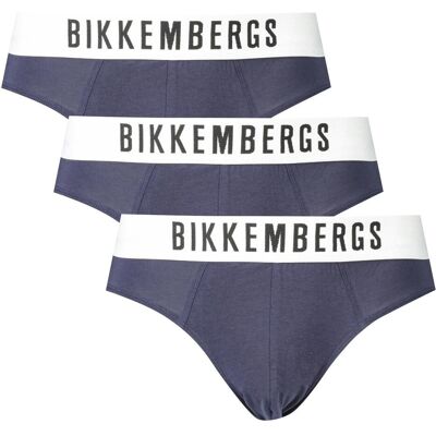 Bikkembergs, Herren, Unterhosen, Blaue Baumwollunterwäsche, Blau, (Einzelpack, M) Bikkembergs, Herren, Unterhosen, Blaue Baumwollunterwäsche, Blau, (Einzelpack, M)