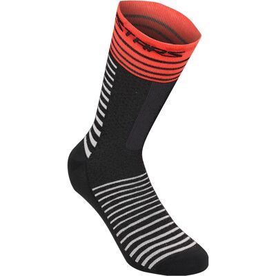 Alpinestars, Herren, Sportsocken, Drop Socks 19 (S), Schwarz, Rot Alpinestars, Herren, Sportsocken, Drop Socks 19 (S), Schwarz, Rot