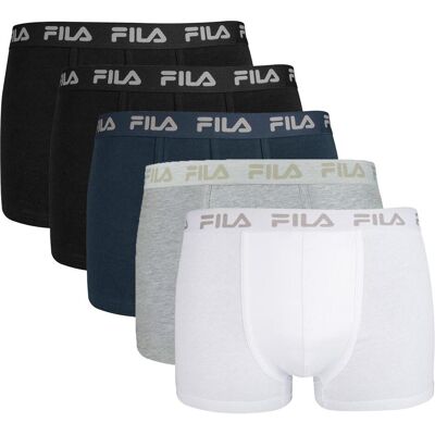 FILA, Herren, Unterhosen, Boxershorts Casual Stretch, Mehrfarbig, (5er Pack, M) FILA, Herren, Unterhosen, Boxershorts Casual Stretch, Mehrfarbig, (5er Pack, M)