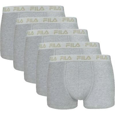 FILA, Herren, Unterhosen, Boxershorts Casual Stretch, Grau, (5er Pack, XL) FILA, Herren, Unterhosen, Boxershorts Casual Stretch, Grau, (5er Pack, XL)