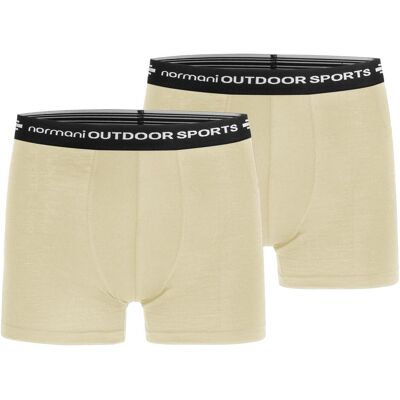 Normani, Herren, Unterhosen, 2er Pack Herren Merino Boxershorts Unterhose - 7692, Weiss, (2er Pack, 48, S) Normani, Herren, Unterhosen, 2er Pack Herren Merino Boxershorts Unterhose - 7692, Weiss, (2er Pack, 48, S)