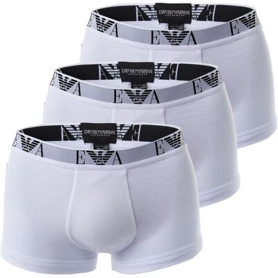 Giorgio Armani Emporio Armani, Herren, Unterhosen, Boxershorts Casual Figurbetont, Weiss, (3er Pack, S) Giorgio Armani Emporio Armani, Herren, Unterhosen, Boxershorts Casual Figurbetont, Weiss, (3er Pack, S)