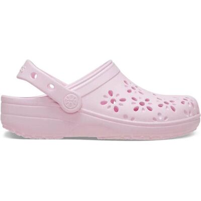 Crocs, Unisex, Hausschuhe, K's Classic Floral CutOut Clog, Pink, (30) Crocs, Unisex, Hausschuhe, K's Classic Floral CutOut Clog, Pink, (30)