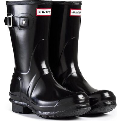 Hunter Damen, Gummistiefel, Orignal Short Gloss, Schwarz, (39) Hunter Damen, Gummistiefel, Orignal Short Gloss, Schwarz, (39)