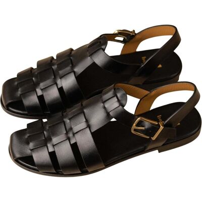 Bobbies, Damen, Sandalen, Romane, Schwarz, (40) Bobbies, Damen, Sandalen, Romane, Schwarz, (40)