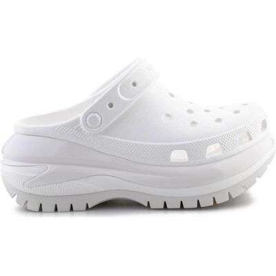 Crocs, Unisex, Hausschuhe, Classic Mega Crush Clog, Weiss, (40) Crocs, Unisex, Hausschuhe, Classic Mega Crush Clog, Weiss, (40)