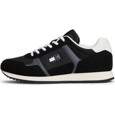 Tommy Hilfiger Herren, Sneakers, Tjm Runner Casual, Schwarz, (40) Tommy Hilfiger Herren, Sneakers, Tjm Runner Casual, Schwarz, (40)