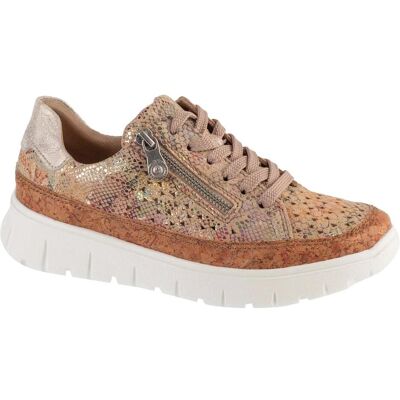 Rieker, Damen, Halbschuhe, Damen-Sneaker, Gold, Beige, Mehrfarbig, (39) Rieker, Damen, Halbschuhe, Damen-Sneaker, Gold, Beige, Mehrfarbig, (39)