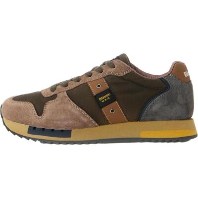 Blauer, Herren, Sneakers, Sneaker QUEENS 01 Low-Sneaker, Braun, Grün, (41) Blauer, Herren, Sneakers, Sneaker QUEENS 01 Low-Sneaker, Braun, Grün, (41)