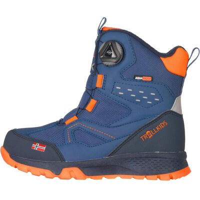 Trollkids, Unisex, Boots + Stiefel, Kid's Kirkenes Winter Boots, Blau, Orange, (35) Trollkids, Unisex, Boots + Stiefel, Kid's Kirkenes Winter Boots, Blau, Orange, (35)