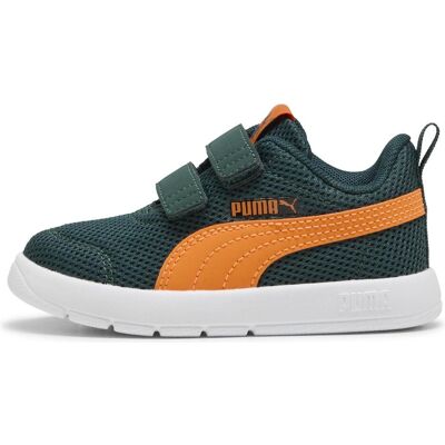 Puma Jungen, Sneakers, Courtflex V3 Mesh Inf, Grün, Orange, (27) Puma Jungen, Sneakers, Courtflex V3 Mesh Inf, Grün, Orange, (27)