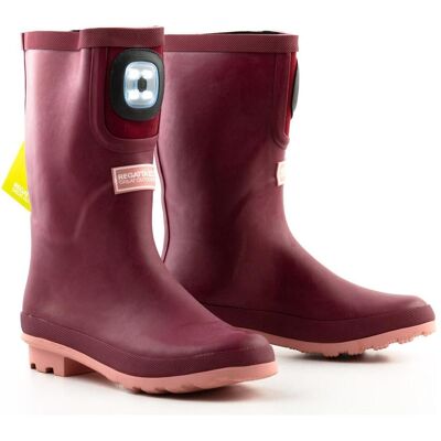 Regatta Kinder Wasserdichte Fairweather Shine Brite Light Gummistiefel - Dunkel Pink - UK Junior 1 Regatta Kinder Wasserdichte Fairweather Shine Brite Light Gummistiefel - Dunkel Pink - UK Junior 1