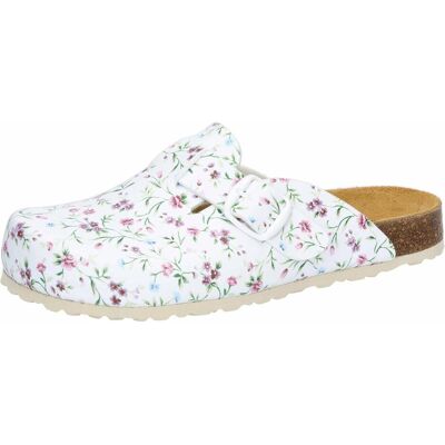 Lico, Damen, Hausschuhe, Bioline Clog Print, Weiss, (39) Lico, Damen, Hausschuhe, Bioline Clog Print, Weiss, (39)