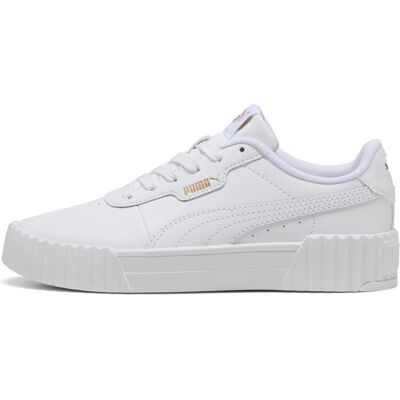 Puma Damen, Sneakers, Carina 3.0 Jr, Gold, Weiss, (37) Puma Damen, Sneakers, Carina 3.0 Jr, Gold, Weiss, (37)