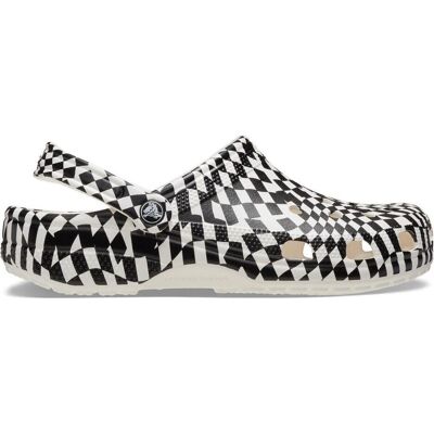 Crocs, Unisex, Hausschuhe, Classic Warped Checker Clog, Weiss, Schwarz, (37) Crocs, Unisex, Hausschuhe, Classic Warped Checker Clog, Weiss, Schwarz, (37)