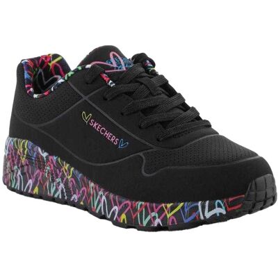 Skechers Mädchen, Sneakers, Uno Lite, Schwarz, (32) Skechers Mädchen, Sneakers, Uno Lite, Schwarz, (32)
