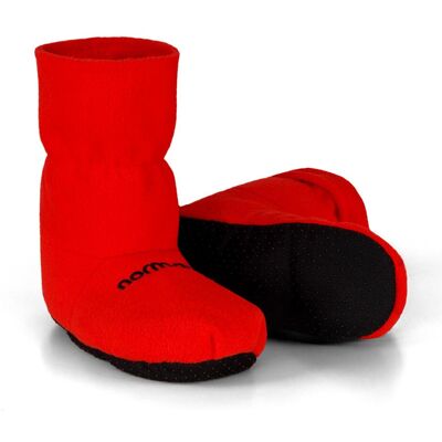 Normani, Unisex, Hausschuhe, Körnerpantoffeln mit Leinsamenfüllung für die Mikrowelle, Rot, (45) Normani, Unisex, Hausschuhe, Körnerpantoffeln mit Leinsamenfüllung für die Mikrowelle, Rot, (45)