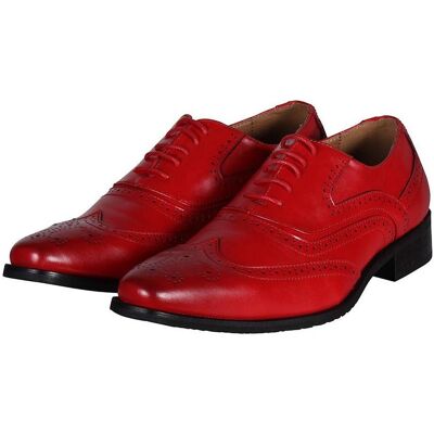 Thetru, Herren, Halbschuhe, Oxford Herrenschuh rot, Rot, (43) Thetru, Herren, Halbschuhe, Oxford Herrenschuh rot, Rot, (43)