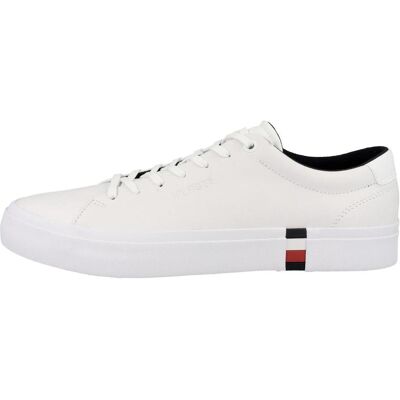 Tommy Hilfiger Herren, Sneakers, Modern Vulc Corporate Leather - 58201, Weiss, (40) Tommy Hilfiger Herren, Sneakers, Modern Vulc Corporate Leather - 58201, Weiss, (40)