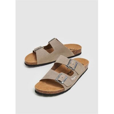 Pepe Jeans, Herren, Sandalen, Bio Suede, Beige, (42) Pepe Jeans, Herren, Sandalen, Bio Suede, Beige, (42)