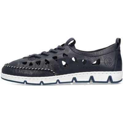 Rieker, Damen, Halbschuhe, Shoes 49956-14 - 38, Blau, (38) Rieker, Damen, Halbschuhe, Shoes 49956-14 - 38, Blau, (38)