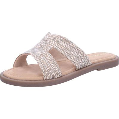 Tamaris Damen, Sandalen, Pantolette, Beige, Gold, (36, 37, 38, 39, 40, 41, 42) Tamaris Damen, Sandalen, Pantolette, Beige, Gold, (36, 37, 38, 39, 40, 41, 42)