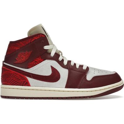 Air Jordan, Damen, Sneakers, 1 Mid SE Red Shoes - DZ2820-601, Rot, Weiss, (44) Air Jordan, Damen, Sneakers, 1 Mid SE Red Shoes - DZ2820-601, Rot, Weiss, (44)
