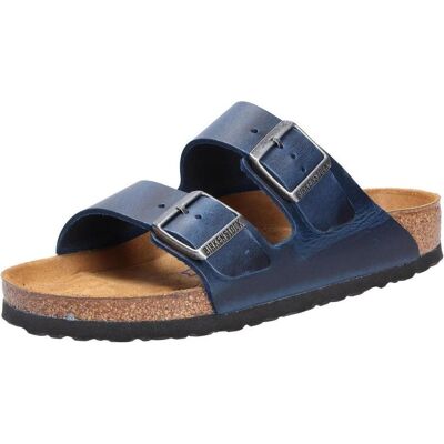 Birkenstock, Herren, Sandalen, Arizona Weichbettung Fettleder Nubuk Normal, Blau, (36) Birkenstock, Herren, Sandalen, Arizona Weichbettung Fettleder Nubuk Normal, Blau, (36)
