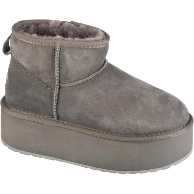 Emu Australia, Damen, Boots + Stiefel, Stinger Micro Flatform-Schuhe, Grau, Silber, (40) Emu Australia, Damen, Boots + Stiefel, Stinger Micro Flatform-Schuhe, Grau, Silber, (40)