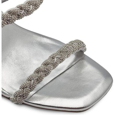Tamaris Damen, Sandalen, Sandalette, Silber, (40) Tamaris Damen, Sandalen, Sandalette, Silber, (40)