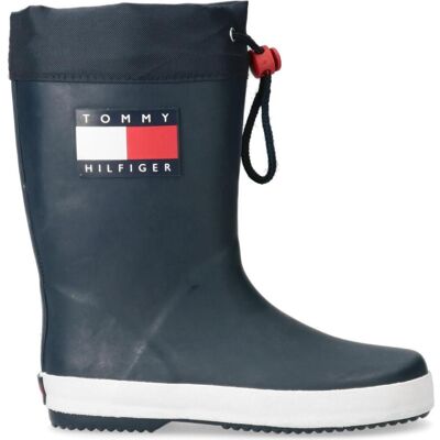 Tommy Hilfiger Damen, Gummistiefel, kinder regenstiefel flag, Blau, (33) Tommy Hilfiger Damen, Gummistiefel, kinder regenstiefel flag, Blau, (33)