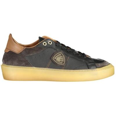 Blauer, Herren, Sneakers, Schwarzes Leder Herren Sneaker, Schwarz, (46) Blauer, Herren, Sneakers, Schwarzes Leder Herren Sneaker, Schwarz, (46)