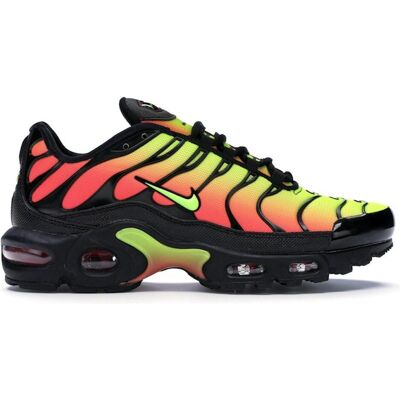 Nike Damen, Sneakers, Air Max Plus Black Volt Solar Red (Women's), Gelb, Rot, Schwarz, (38.5) Nike Damen, Sneakers, Air Max Plus Black Volt Solar Red (Women's), Gelb, Rot, Schwarz, (38.5)