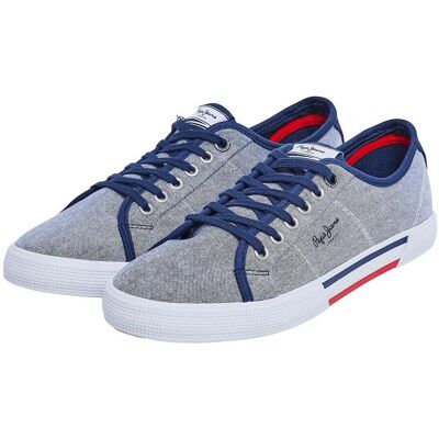 Pepe Jeans, Herren, Sneakers, Brady Chambray, Blau, (43) Pepe Jeans, Herren, Sneakers, Brady Chambray, Blau, (43)