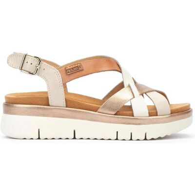 Pikolinos, Damen, Sandalen, Palma, Gold, Weiss, Mehrfarbig, (42) Pikolinos, Damen, Sandalen, Palma, Gold, Weiss, Mehrfarbig, (42)