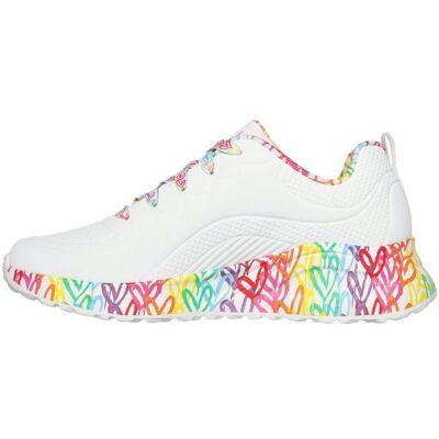 Skechers Damen, Sneakers, Uno Lite Damen-Sneaker – Exuberant Hearts, (37.5) Skechers Damen, Sneakers, Uno Lite Damen-Sneaker – Exuberant Hearts, (37.5)
