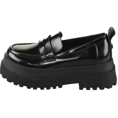 Buffalo, Damen, Halbschuhe, Pluto Loafer - Vegan Box, Schwarz, (39) Buffalo, Damen, Halbschuhe, Pluto Loafer - Vegan Box, Schwarz, (39)
