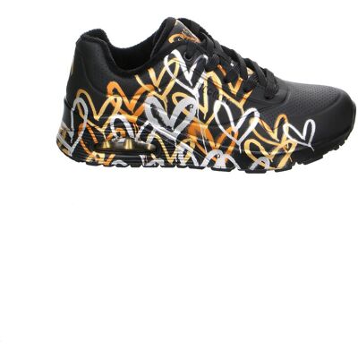 Skechers Damen, Sneakers, X JGoldcown Uno Damen Sneaker, Blau, Gold, Schwarz, (37) Skechers Damen, Sneakers, X JGoldcown Uno Damen Sneaker, Blau, Gold, Schwarz, (37)