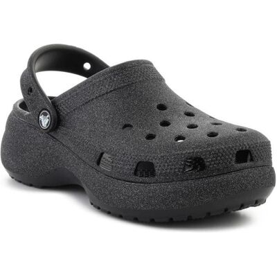Crocs, Damen, Hausschuhe, W's ClassicPlatformGlitterClog, Schwarz, (40) Crocs, Damen, Hausschuhe, W's ClassicPlatformGlitterClog, Schwarz, (40)