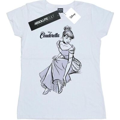 Disney Damen, Shirts, Cinderella Slipper Sketch TShirt, Weiss, (XXL) Disney Damen, Shirts, Cinderella Slipper Sketch TShirt, Weiss, (XXL)