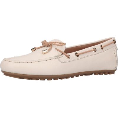 Geox Damen, Halbschuhe, Mokassin, Beige, Weiss, (37) Geox Damen, Halbschuhe, Mokassin, Beige, Weiss, (37)