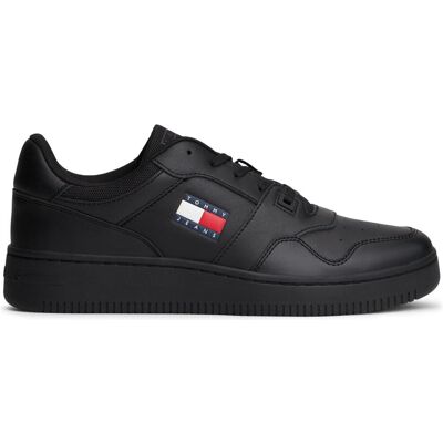 Tommy Hilfiger Herren, Sneakers, (New) Tjm Retro Basket Ess, Schwarz, (46) Tommy Hilfiger Herren, Sneakers, (New) Tjm Retro Basket Ess, Schwarz, (46)