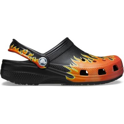 Crocs, Unisex, Hausschuhe, T's Classic Flames Clog, Schwarz, (23) Crocs, Unisex, Hausschuhe, T's Classic Flames Clog, Schwarz, (23)