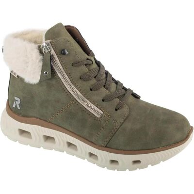 Rieker, Damen, Boots + Stiefel, grüne wasserdichte Damen-Wanderschuhe, Grün, (38) Rieker, Damen, Boots + Stiefel, grüne wasserdichte Damen-Wanderschuhe, Grün, (38)